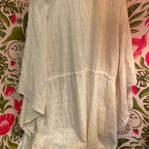 Authentic GUCCI | Ivory GG & FLOWER EMBROIDERED Short Summer DRESS & SLIP - Picture 3 of 10